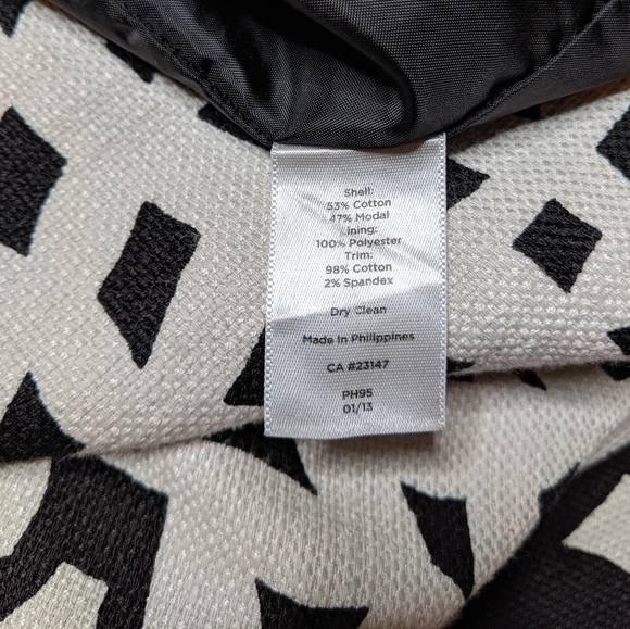 🌟$10🌟 Talbots Black and White Dress - Picture 6 of 6
